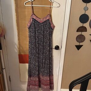 Floral Maxi Dress with Spaghetti Straps